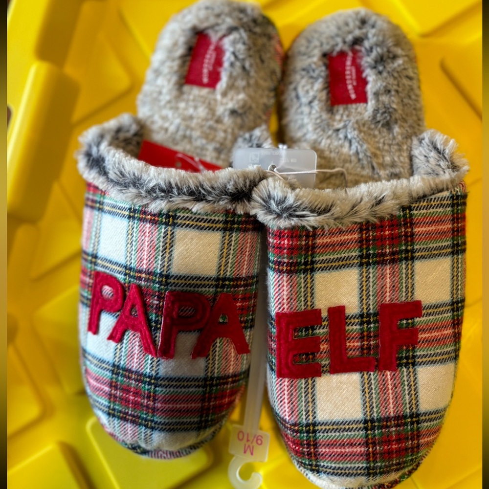 Papa Elf nwt mens slipper size 9/10 medium